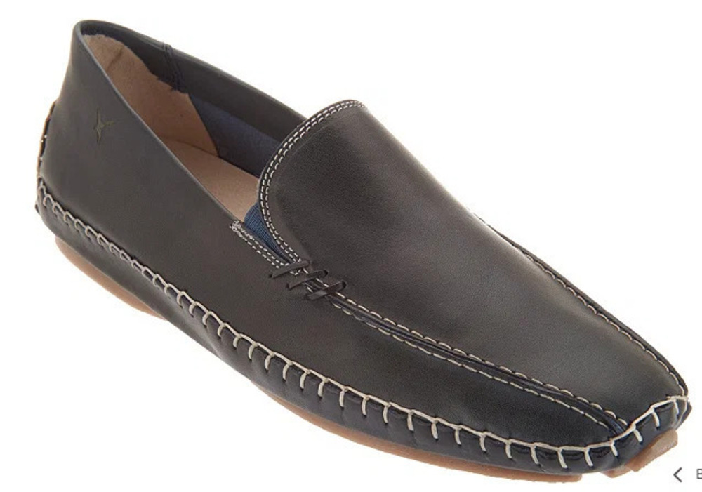 Pikolinos Leather Driving Moccasins Jerez Navy  - Medium